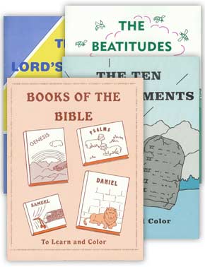 To Learn and Colour: Set of 4 Colouring Books